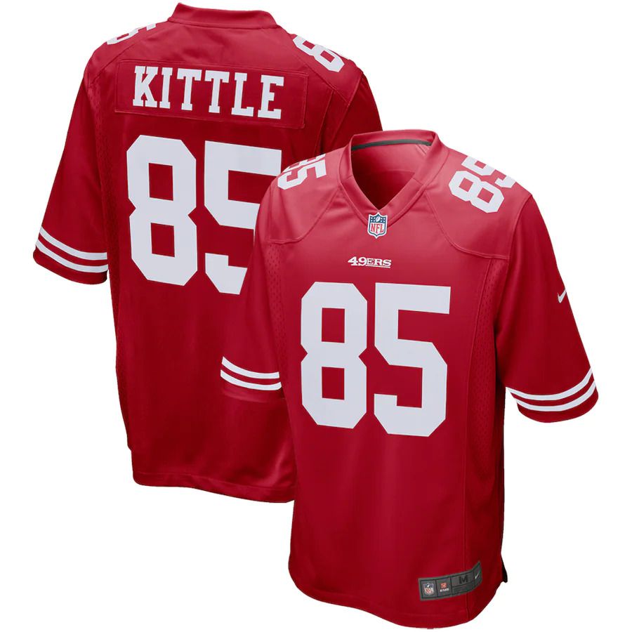 Men San Francisco 49ers #85 George Kittle Nike Scarlet Game Player NFL Jersey